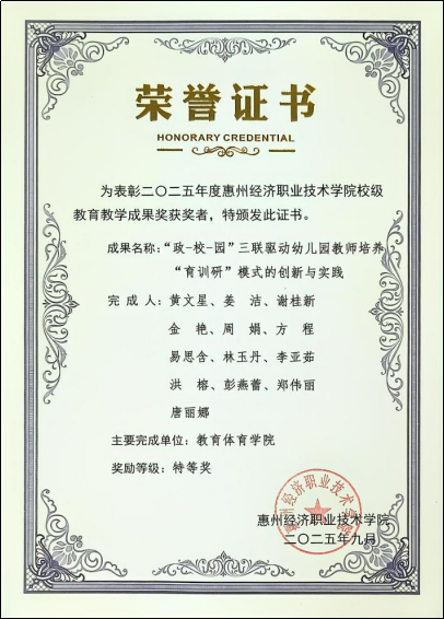 获奖证书