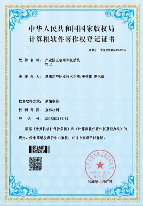 2025软著_产业园区信用评级
