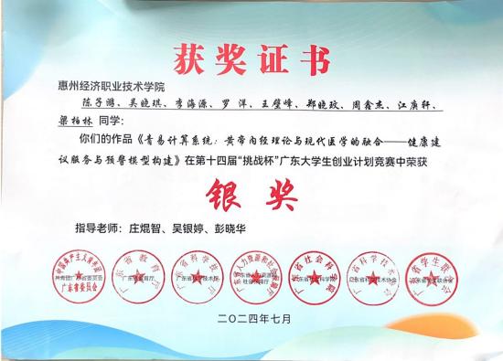 2024挑战杯二等奖